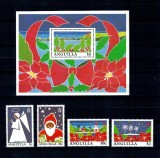 Anguilla 1991 - Crăciun, serie si colita neuzata