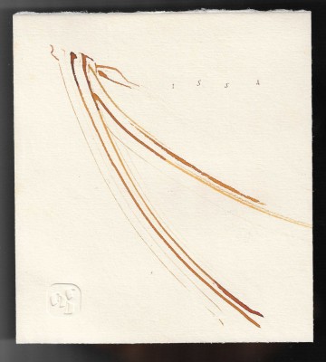 Bogdan Tanase Marinescu - Compoziție grafică - Haiku Issa, fata/verso, 2024 foto