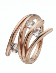 Inel Balance Love, Argint 925 placat cu aur rose de 18 K, Masura 53 foto