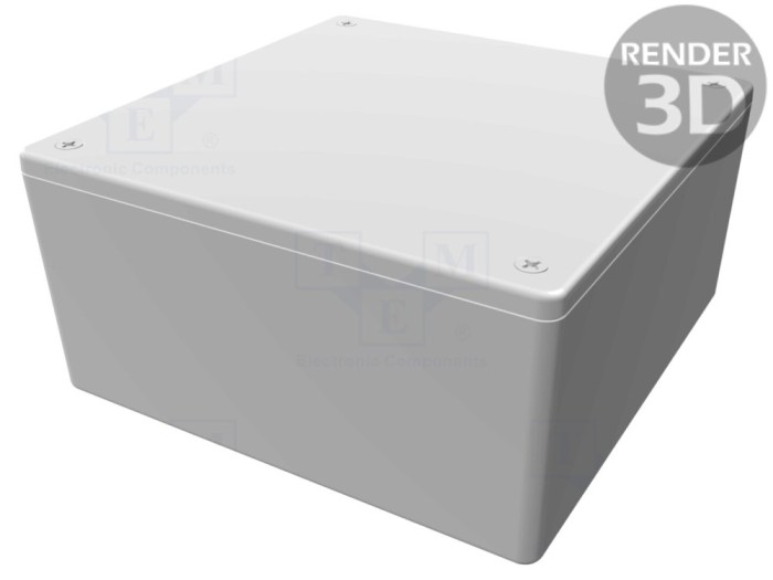 Carcasă universală ABS gri IP54