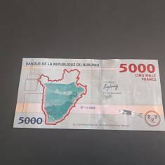 Bancnota 5000 FRANCI Burundi