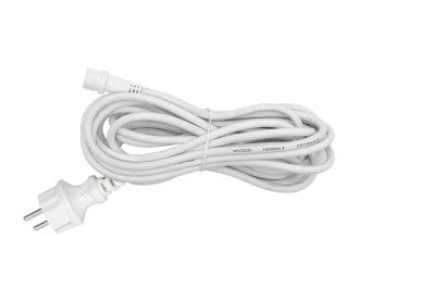 Cablu de conectare la retea 5m alb pentru instalatii luminoase Home KSHW5 foto