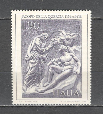 Italia.1974 Arta:600 ani nastere J.Quercia-Sculptura SI.866 foto