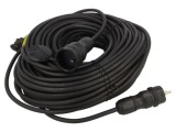 Prelungitor alimentare KEL 3x1,5mm2 50m 16A, 1 priză, negru