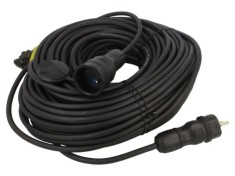 Prelungitor alimentare KEL 3x1,5mm2 50m 16A, 1 priză, negru