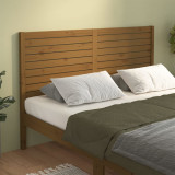 Tăblie de pat, maro miere, 126x4x100 cm, lemn masiv de pin, vidaXL