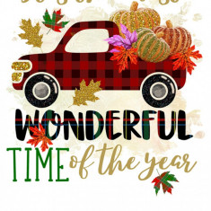 Sticker decorativ, Its the most wonderful time of the year, Multicolor, 84 cm, 7068ST-1