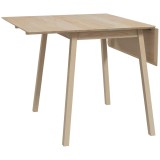 HOMCOM Masă Pliantă cu 2 Clapete, Masă pentru 2-4 Persoane din Lemn de Pin, 110x86x76 cm, Lemn Natural | Aosom Romania