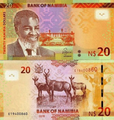 NAMIBIA 20 dollars 2018 UNC!!! foto