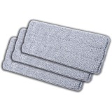 Cumpara ieftin Set 3 Rezerve Mop Plat Microfibra 33x12cm Gri Absorbtie Ridicata, Refill Mop Parchet Gresie