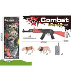 Set Jucarie Automat Kalașnikov cu Săgeți și Figurine Animale, Plastic Netoxic, Recomandat Peste 3 Ani