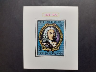1973 - Aniversari IV - Dimitrie Cantemir - colita dantelata - LP829 foto