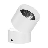 Cumpara ieftin Aplica LED Techstar&reg; AP, Putere 7W, Culoare Lumina 4500K, Diametru 6cm, CRI 80+, Corp Aluminiu, Reglabil 90&deg;, Alb