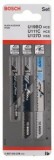 Set de 3 panze U pentru lemn/aluminiu - 3165140103657