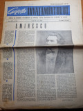 Gazeta invatamantului 12 iunie 1964-studiul operei lui eminescu in scoala