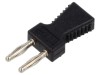 Conector banană 2mm negru 10A 60VDC