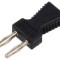 Conector banană 2mm negru 10A 60VDC
