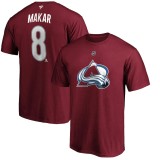 Colorado Avalanche tricou de bărbați Cale Makar #8 Name &amp;amp; Number T-Shirt - Burgundy - L