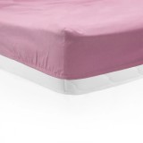 Cearceaf Pat cu Elastic Heinner 160x200 cm, Bumbac 100%, Roz