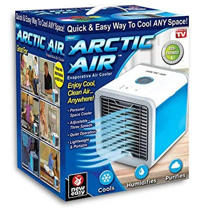 Mini racitor aer portabil, umidificator, purificator, USB, Arctic Air, alb