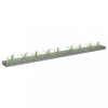 Gossi strat inaltat gabion, 360x30x10 cm, otel galvanizat