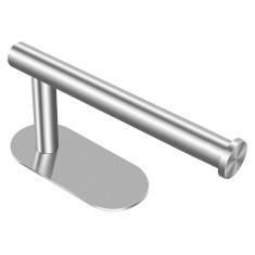 Suport autoadeziv pentru hartie igienica, 16 x 6 cm, inox, argintiu