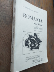 ROMANIA, pt. cursul superior ,1935- S.MEHEDINTI/ harta aromani foto
