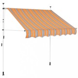 Gossi copertina retractabila manual, galben &amp; albastru, 100 cm, dungi