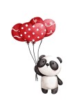 Cumpara ieftin Sticker decorativ Panda, Multicolor, 82 cm, 5381ST, Oem