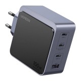 Incarcator priza USB, 3x Type-C, GaN Ugreen, 100W, gri, 35043