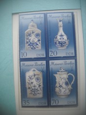 HOPCT TIMBRE MNH 1265 PORTELAN MEISSEN-BLOC -4 VAL-1989-GERMANIA DDR/RDG
