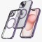 Huse silicon cu incarcare magetica wireless pentru Iphone 15 Plus Mov