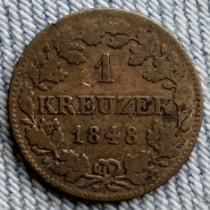 Moneda - Bavaria - 1 Kreuzer 1848