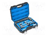 Set chei tubulară 6-puncte 1/2&quot; 24buc H&Ouml;GERT TECHNIK