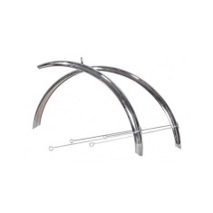 Aparatori pentru bicicleta, 1.5 mm, 26 inch, otel, Argintiu foto