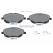 Placute frana Toyota Avensis Estate ( T27) 11.08-10.18, Avensis Sedan ( T27) 11.08-10.18, Verso ( R2) 04.09-08.18, Verso Van ( R2) 04.09-08.18, Fata,