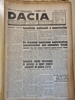 Dacia 7 mai 1943-c. petrescu,1 mai pe insula ada kaleh,asasinatele padurea katyn foto