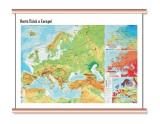 Harta fizică a Europei - mini - plastifiat cu șipci - Paperback - *** - Cartographia Studium