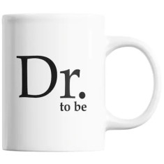 Cana alba personalizata &quot;Doctor to be&quot;, INOVATIX&reg;. 330ml