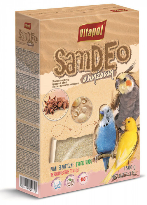 Vitapol - nisip cu anason pentru păsări - 1,5kg