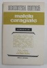 MATEIU CARAGIALE INTERPRETAT DE : A.E. BACONSKY ...TUDOR VIANU , 1985