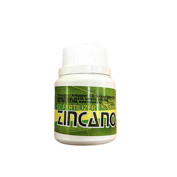 Zincano 33 ml, ingrasamant cu microelemente (Zinc, Molibden), Solarex, activeaza metabolismul plantei pentru a creste rezistenta la Musculita Alba de