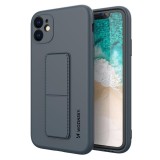 Husa pentru APPLE iPhone 11 - Silicon Kickstand (Bleumarin) Wozinsky