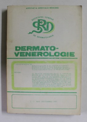 DERMATO - VENEROLOGIE , REVISTA , NR. 2 - 3 , MAI - DECEMBRIE , 1993 foto