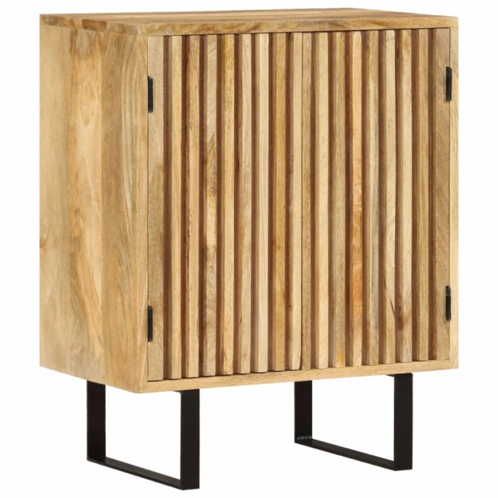 vidaXL Servantă cu 2 uși, 55x35x70 cm, lemn masiv de mango