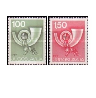 Iugoslavia 1977 - emblema postei, serie neuzata foto