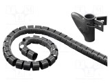 &Icirc;nfăşurare &icirc;n spirală Goobay &Oslash;buclă 20mm L 2,5m Corp neagră