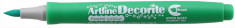 Marker Artline Decorite, Varf Flexibil (tip Pensula) - Verde Pastel foto