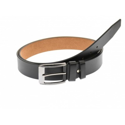 Curea barbati eleganta, din piele naturala, neagra 3.5 cm - DR1200N foto