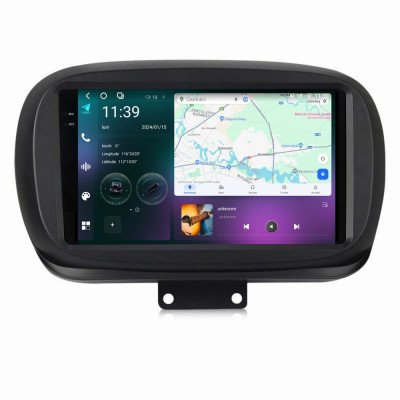 Navigatie dedicata cu Android Fiat 500X dupa 2014, 12GB RAM, Radio GPS Dual foto